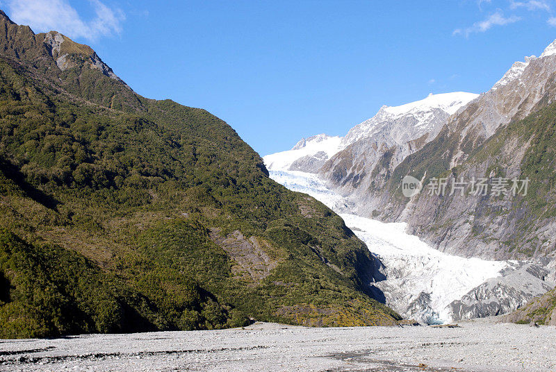 Franz Joseph冰川，Tai Poutini国家公园，新西兰西海岸
